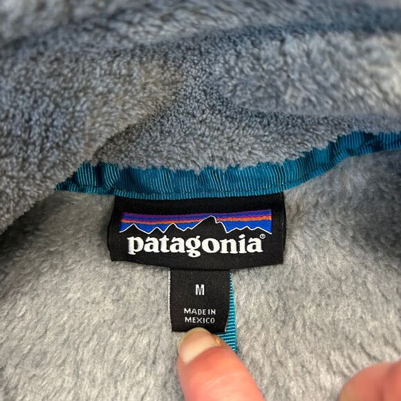 Patagonia Women Fleece‎ Pullover T Snap Gray Green Size Medium (469) - Picture 4 of 7